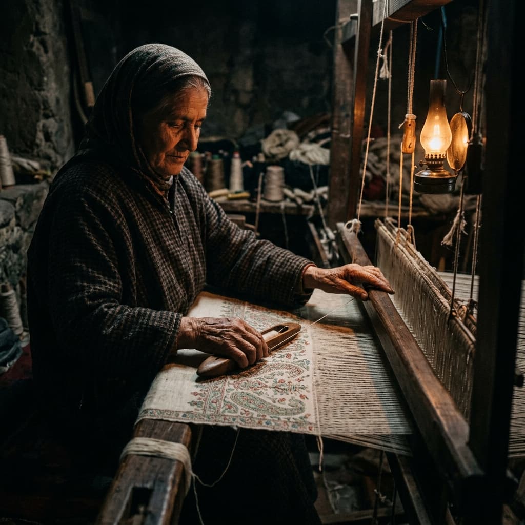 The Timeless Art of Authentic Kashmiri Pashmina Weaving