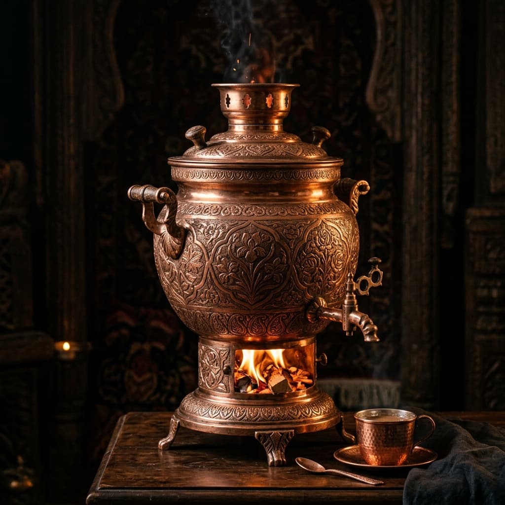 Kashmiri Copperware: The Royal Legacy of the Samovar